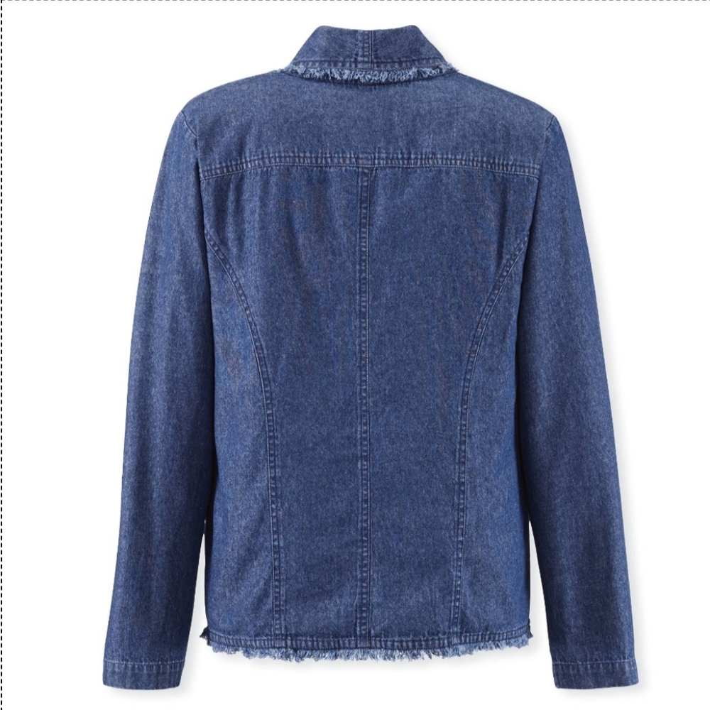 FAVORITES DENIM BLUE JACKET - Picture 3 of 4